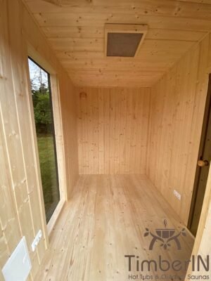 Nowoczesna Sauna Ogrodowa Z Przedsionkiem 5x3x3 (16)