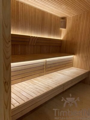Nowoczesna Sauna Ogrodowa Z Przedsionkiem 5x3x3 (24)