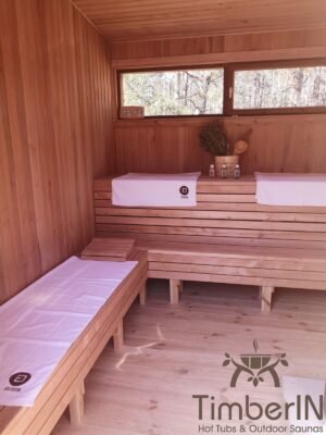 Nowoczesna Sauna Ogrodowa Z Przedsionkiem Mini (10)