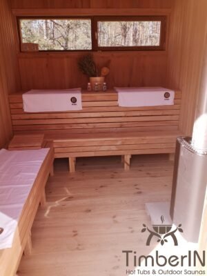 Nowoczesna Sauna Ogrodowa Z Przedsionkiem Mini (12)