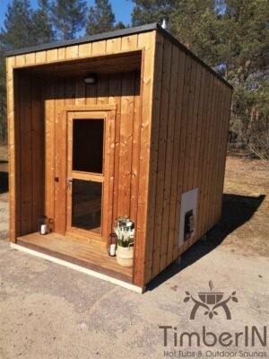 Nowoczesna Sauna Ogrodowa Z Przedsionkiem Mini (35)