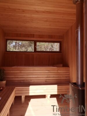 Nowoczesna Sauna Ogrodowa Z Przedsionkiem Mini (4)