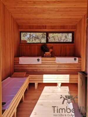 Nowoczesna Sauna Ogrodowa Z Przedsionkiem Mini (46)