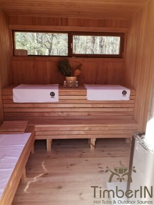 Nowoczesna Sauna Ogrodowa Z Przedsionkiem Mini (7)