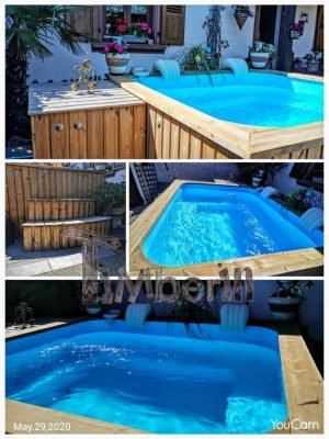 Jacuzzi Balia Ogrodowe Kwadratowe Duża (1)