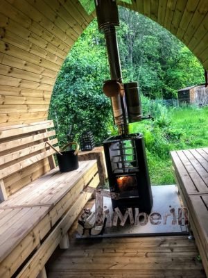 Sauna Ogrodowa Drewniana DIY Elektryczna Opalana Drewnem IGLU (2)