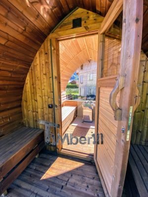 Sauna Ogrodowa Drewniana DIY Elektryczna Opalana Drewnem IGLU (2)