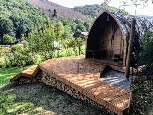 Sauna Ogrodowa Drewniana DIY Elektryczna Opalana Drewnem IGLU (4)