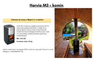 Zalecany Do Sauny 2 4 Metrowej Harvia M3 + Komin