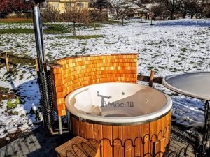 Fiberglass Lined Hot Tub With Integrated Burner Thermo Wood [Wellness Royal] (5)
