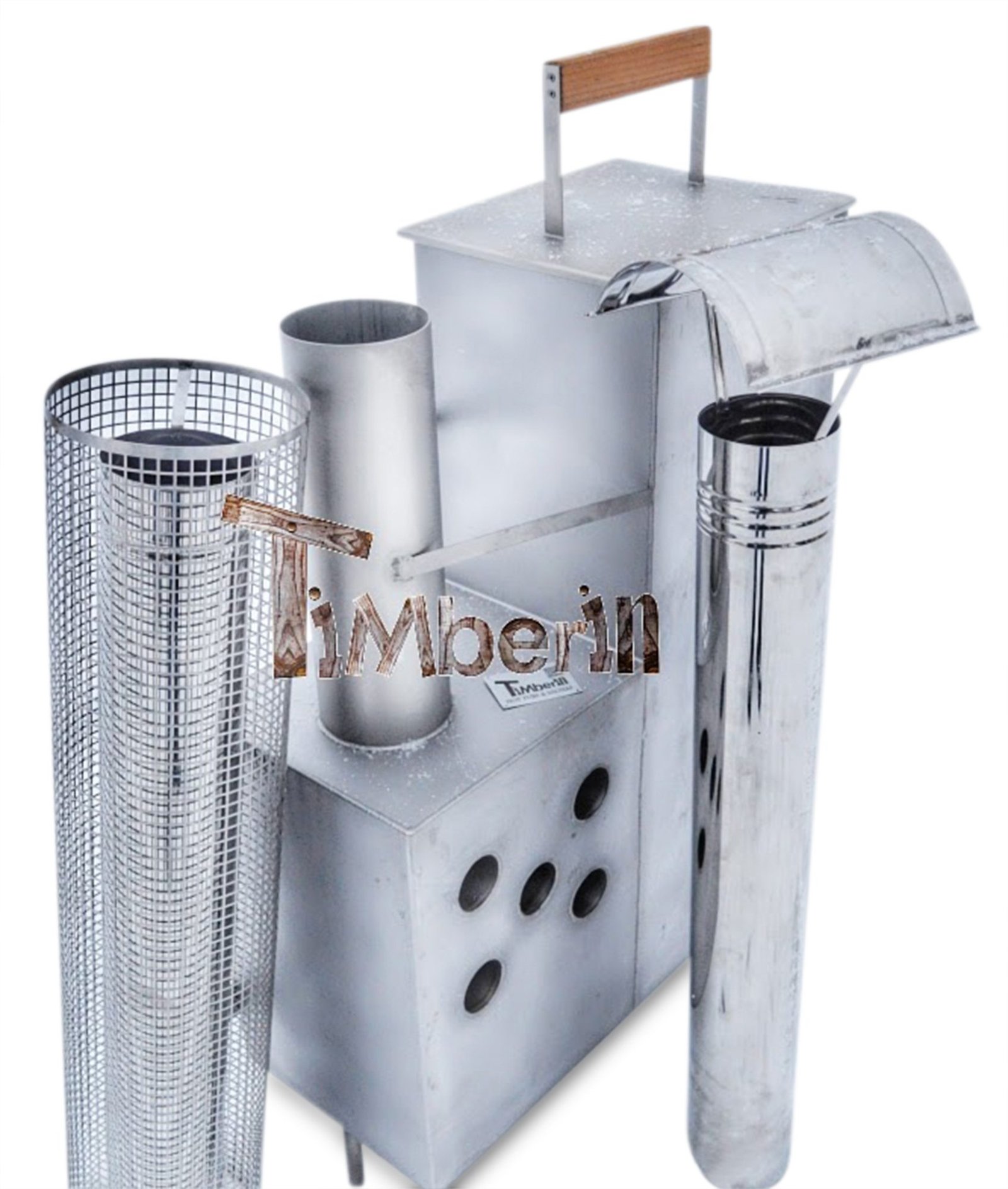 Submersible internal wood burning stove