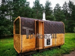 Rectangular Wooden Outdoor Sauna 1