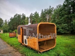 Rectangular Wooden Outdoor Sauna 10