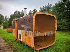 Rectangular Wooden Outdoor Sauna 12