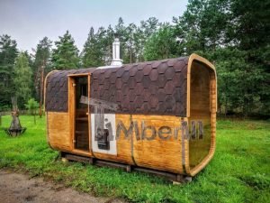 Rectangular Wooden Outdoor Sauna 3