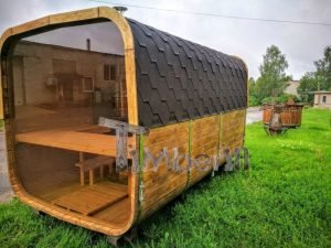 Rectangular Wooden Outdoor Sauna 8