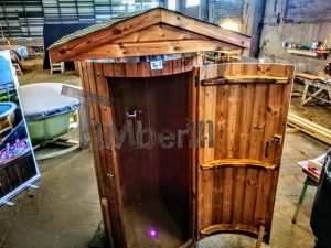 Outdoor Indoor Wooden Shower Thermo Wood With LED (5)