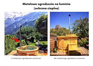 Jacuzzi Balia Ogrodowa Plastikowa Okrągłe Metalowa Osłona Na Kominie (ochrona Przed Poparzeniem) (26)