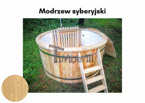 Jacuzzi Balia Ogrodowa Plastikowa Okrągłe Modrzew Syberyjski (3)