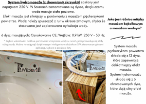 Jacuzzi Balia Ogrodowa Plastikowa Okrągłe System Hydromasażu (18)