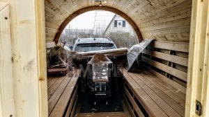 Mobile Outdoor Sauna On Wheels Harvia Wood Burner (13)