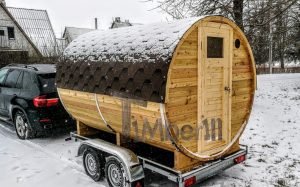 Mobile Outdoor Sauna On Wheels Harvia Wood Burner (20)