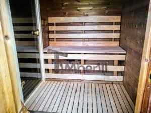 Mobile Outdoor Sauna With Dressing Room Harvia Wood Burner (15)