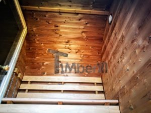 Mobile Outdoor Sauna With Dressing Room Harvia Wood Burner (17)