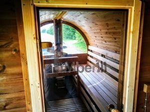 Mobile Outdoor Sauna With Dressing Room Harvia Wood Burner (19)