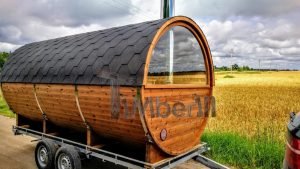 Mobile Outdoor Sauna With Dressing Room Harvia Wood Burner (37)