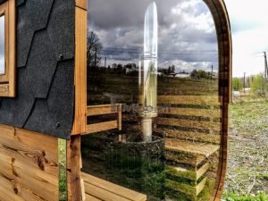 Mobile Rectangular Outdoor Sauna On Wheels Trailer (23)