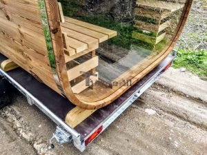 Mobile Rectangular Outdoor Sauna On Wheels Trailer (24)