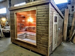 Nowoczesna sauna ogrodowa