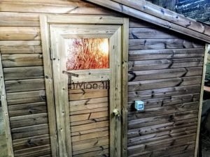 Nowoczesna sauna ogrodowa