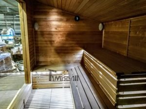 Nowoczesna sauna ogrodowa