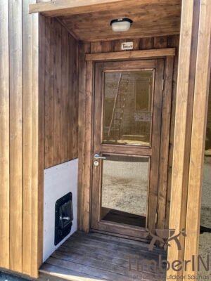Nowoczesna Sauna Ogrodowa Z Przedsionkiem (15)