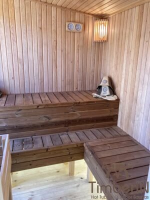 Nowoczesna Sauna Ogrodowa Z Przedsionkiem (20)