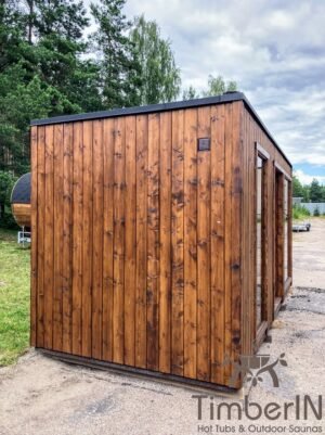 Nowoczesna Sauna Ogrodowa Z Przedsionkiem (11)