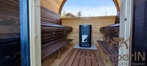 Sauna Ogrodowa Beczka Elektryczna Opalana Drewnem LUXE (19)