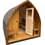 WZÓR NA MAGAZYNIE Sauna Ogrodowa Drewniana Elektryczna Opalana Drewnem IGLU (1)