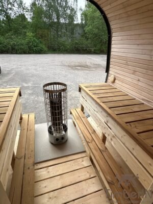 Kwadratowa Sauna Z Ażurowym Dachem (2)