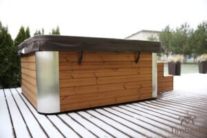 Kwadratowa Akrylowa Duża Wanna Spa Z Hydromasażem (23)