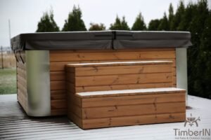 Kwadratowa Akrylowa Duża Wanna Spa Z Hydromasażem (43)