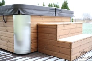 Kwadratowa Akrylowa Duża Wanna Spa Z Hydromasażem (46)