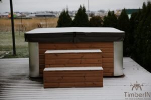 Kwadratowa Akrylowa Duża Wanna Spa Z Hydromasażem (83)
